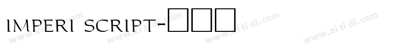 imperi script字体转换